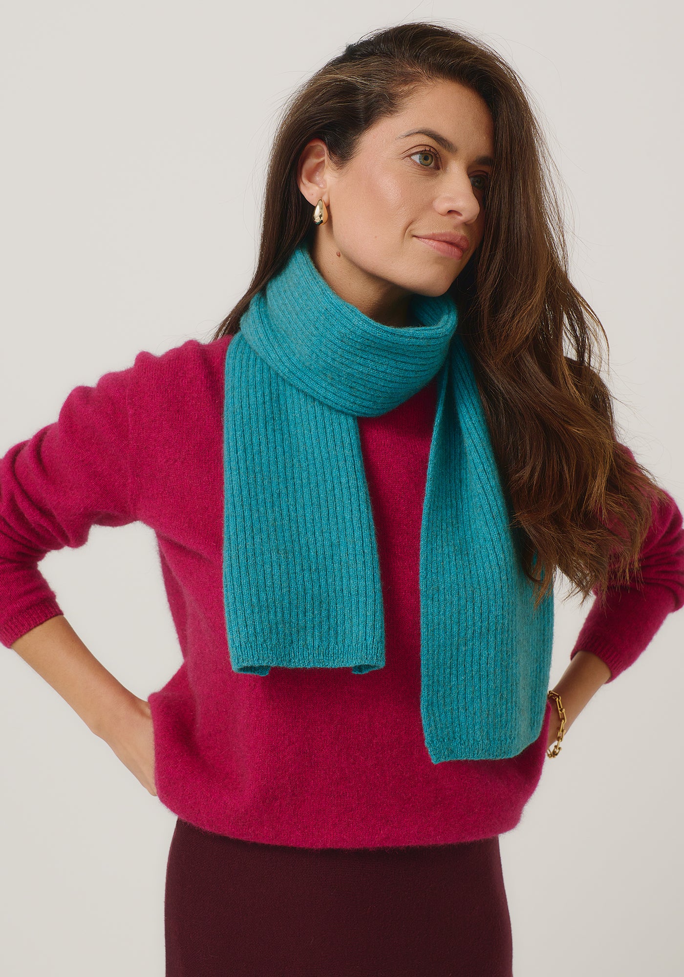Ribbed Scarf | ZQ Merino, Brushtail Possum & Silk | Classic Rib