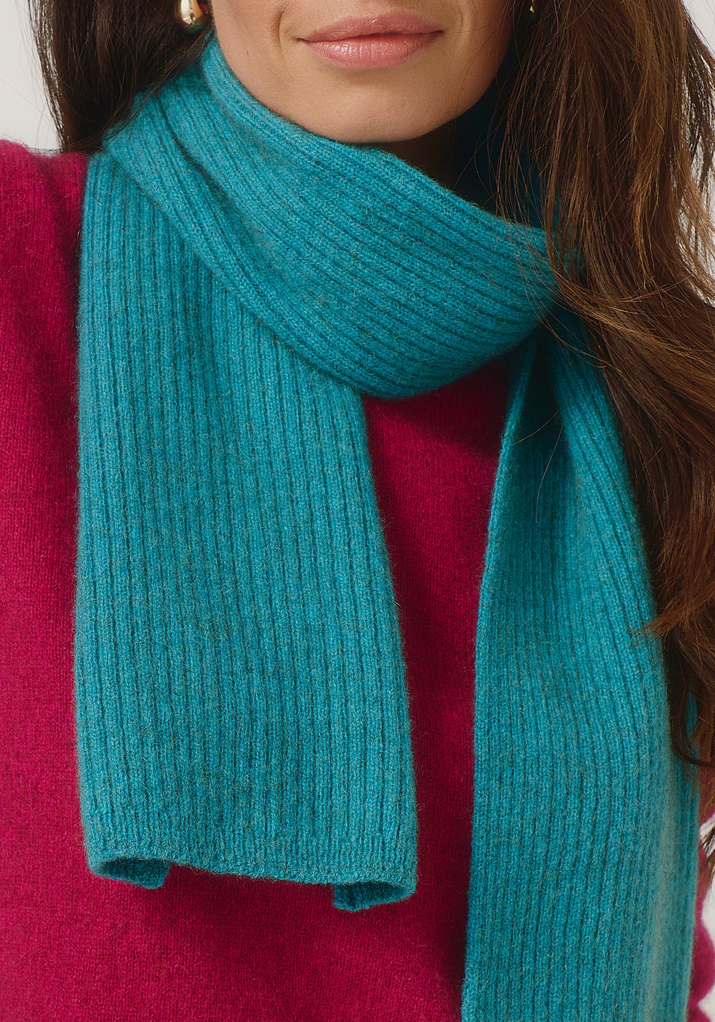 Ribbed Scarf | ZQ Merino, Brushtail Possum & Silk | Classic Rib