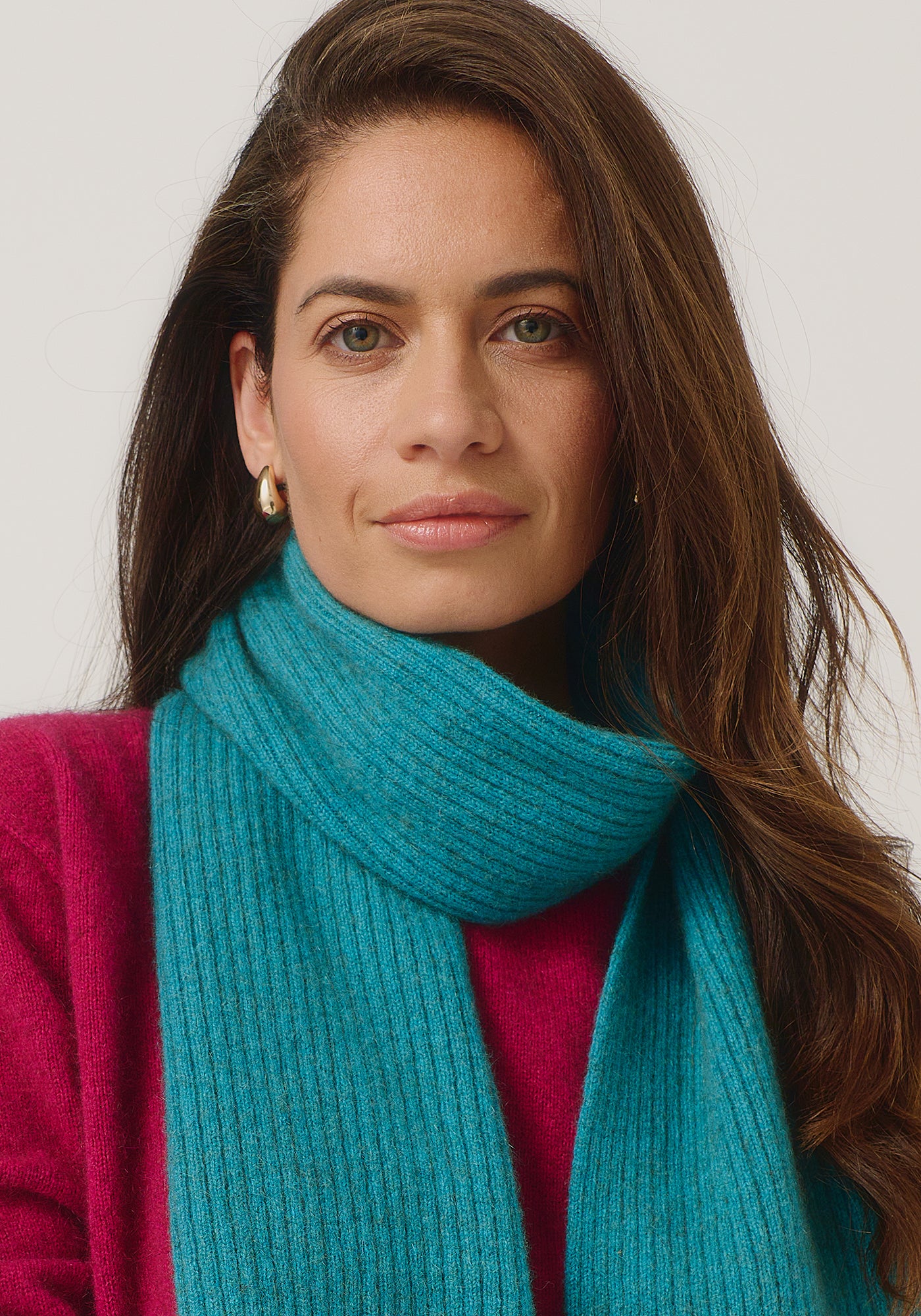 【極美品】Seeall（シーオール）Rib Knit Scarf Ribbed Scarf | ZQ Merino, Brushtail Possum & Silk | Classic Rib