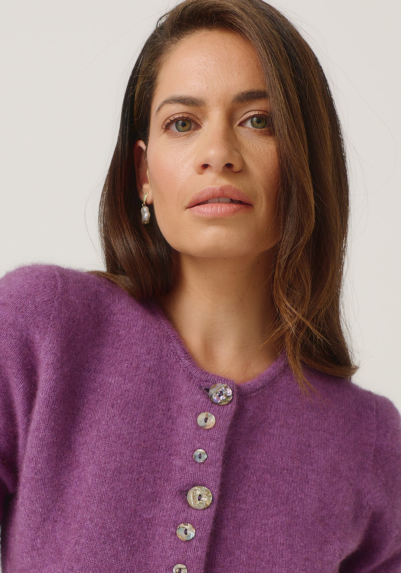 Shell Cardigan | ZQ Merino, Brushtail Possum & Silk | Fitted